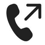 Call Outbound SVG Icon